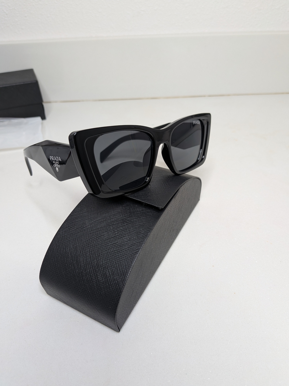 Prada Black Cat-Eye Sunglasses - Picture 7 of 11